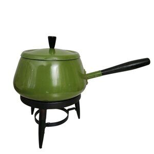 Vintage Fondue Pot by Gourmet International Avocado Green